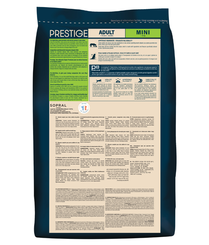 Pro nutrition Prestige Dog Adult Mini 3Kg