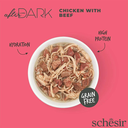 Schesir After Dark Wholefood In Broth For Cat - Chicken With Beef 80g (Min Order- 12 Cans)