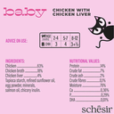 Schesir Baby Kitten Wholefood - Chicken With Chicken Liver 70g (Min Order- 12 Cans)