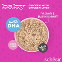 Schesir Baby Kitten Wholefood - Chicken With Chicken Liver 70g (Min Order- 12 Cans)