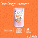 Schesir Baby Mousse Kitten - Salmon And Chicken 70g (Min Order- 12 Pouch)