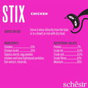 Schesir Stix Treat For Cat In Cream - Chicken 6x15g  (Min Order- 12 Pack)