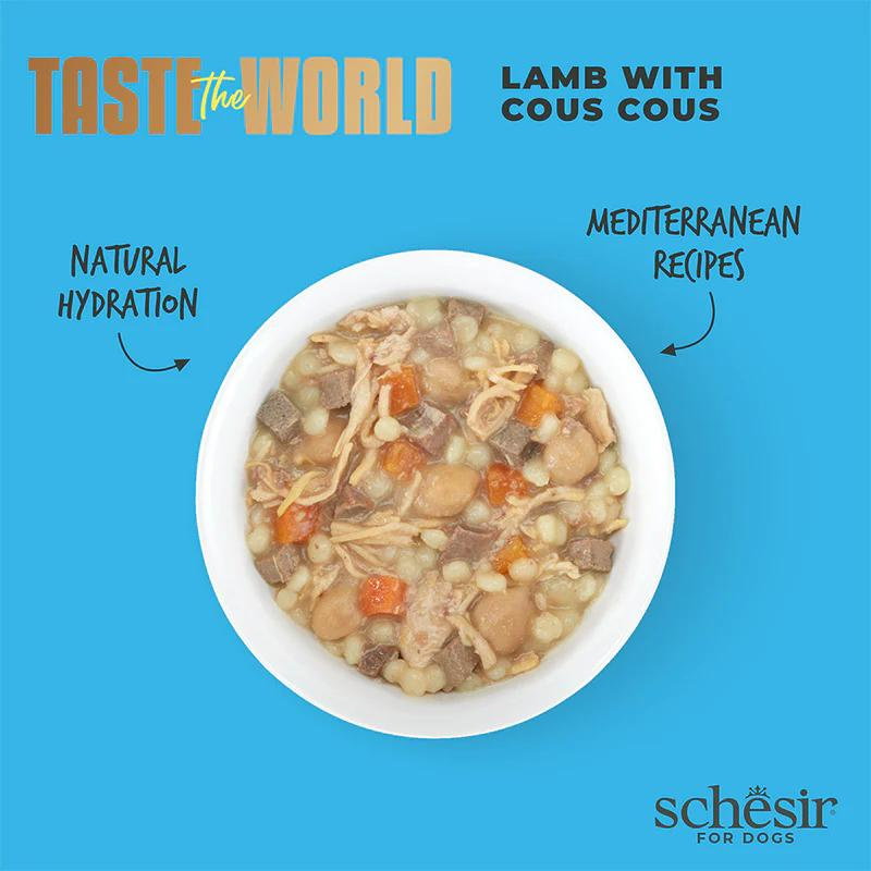 Schesir Taste The World Dog Wholefood - Lamb With Cous Cous 150g (Min Order- 8 Cans)