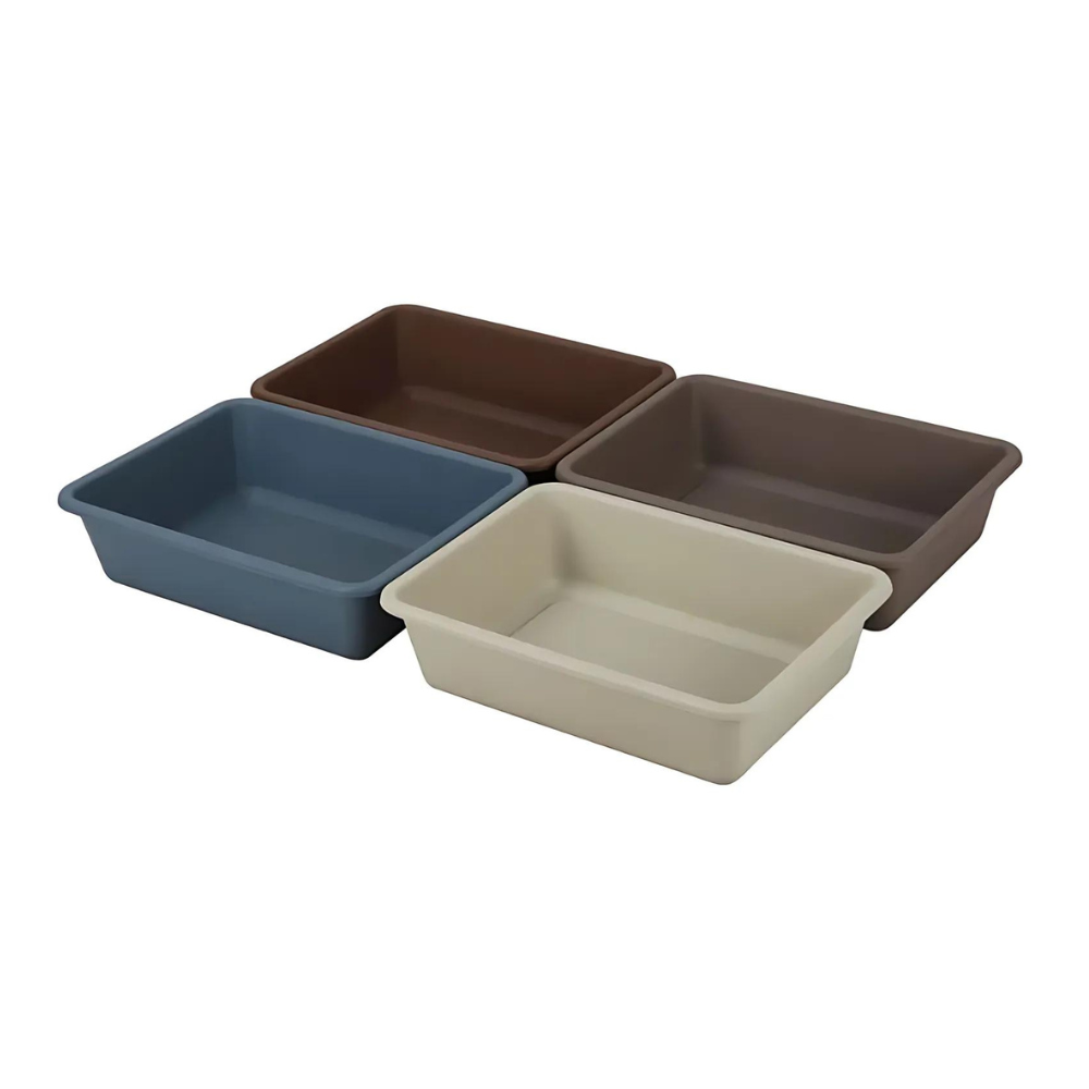 Pet Mode Plastic Cat Litter Tray[Dimension - 57 x 43.5 X 17.5cm, Size - XL]