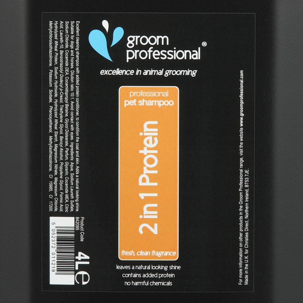 Groom Professional 2 In 1 Protein Shampoo[Volume - 4 litre]