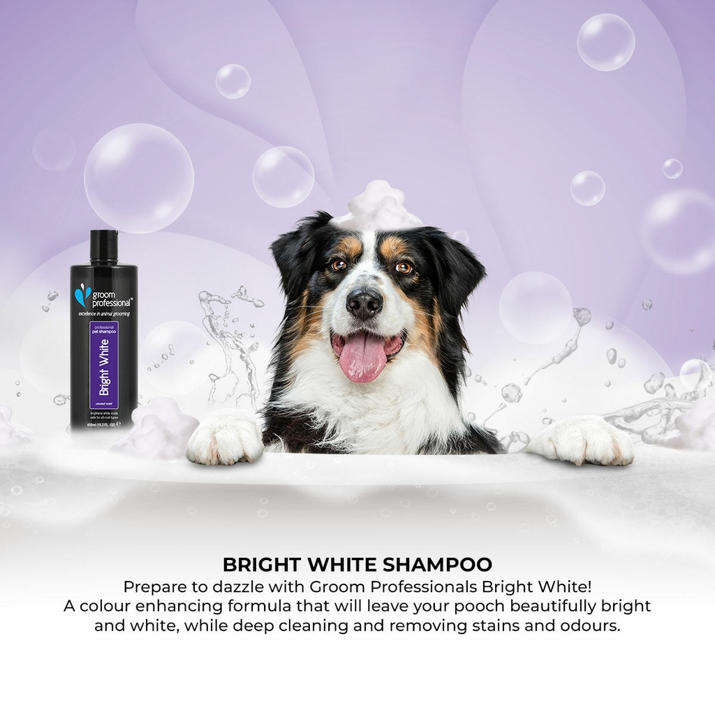 Groom Professional Bright White Shampoo[Volume - 450 ml]