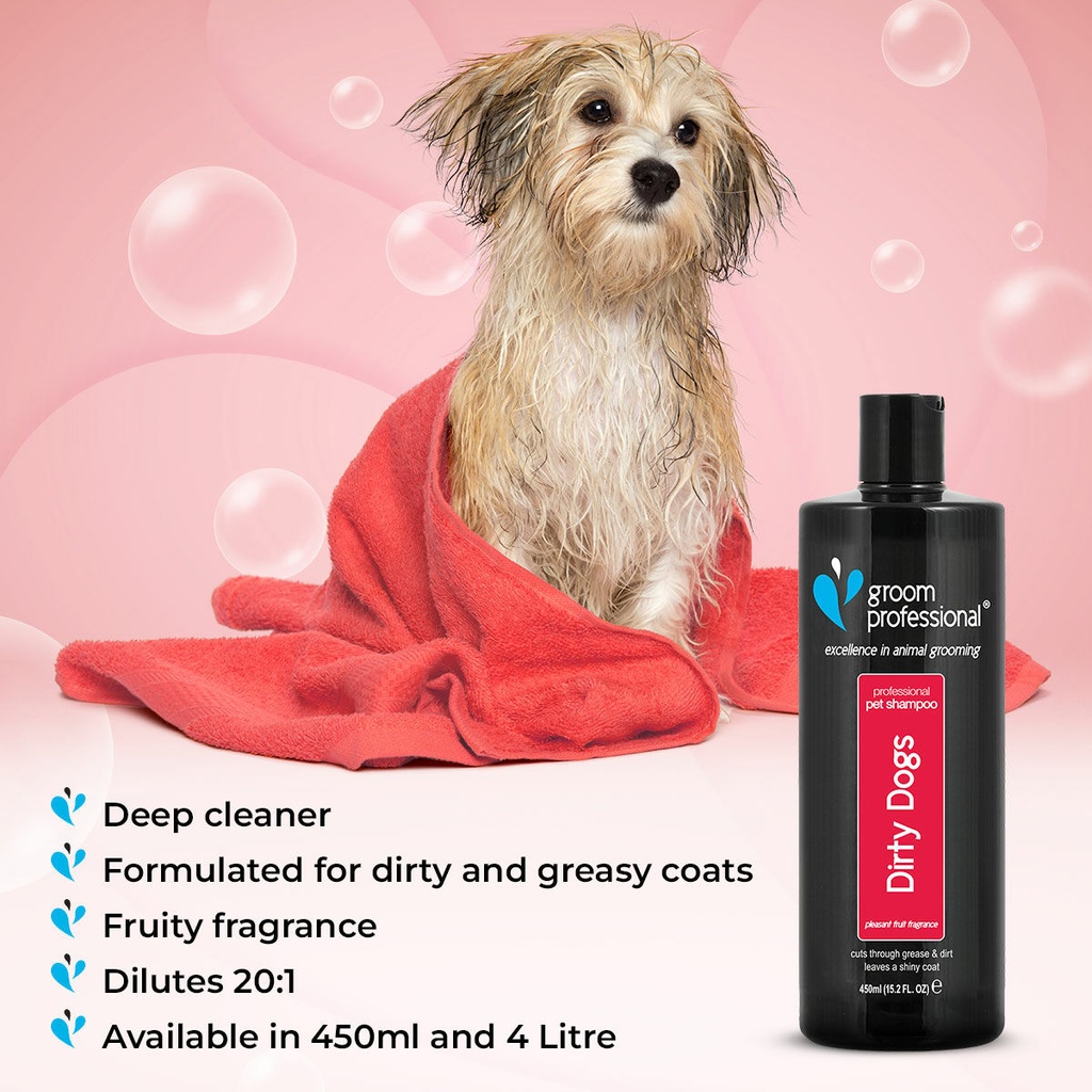 Groom Professional Dirty Dogs Shampoo[Volume - 450 ml]