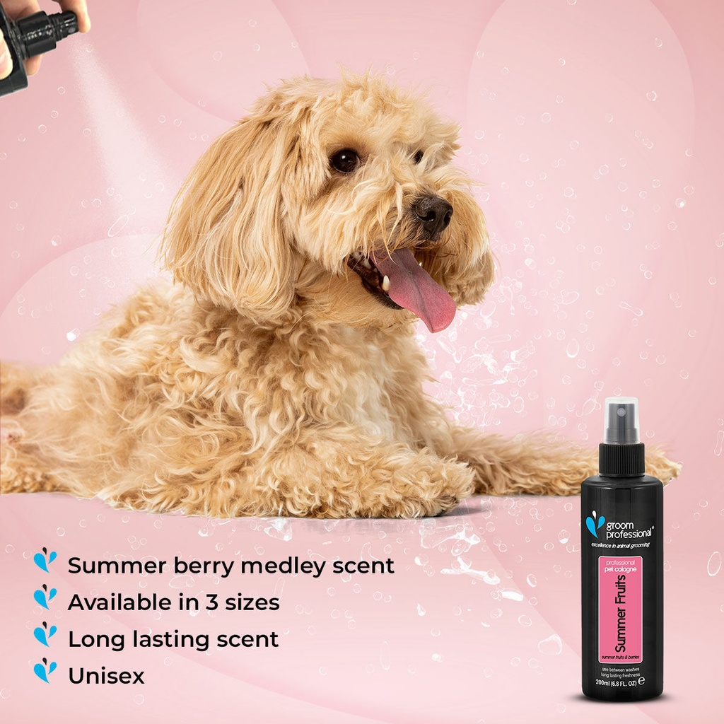 Groom Professional Summer Pet Fruits Cologne | Perfume[Flavor - Summer Fruits & Berries, Volume - 200 ml]