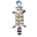 Duvo+ Plush Racoon squeaky Dog Toy 45x21x10cm grey