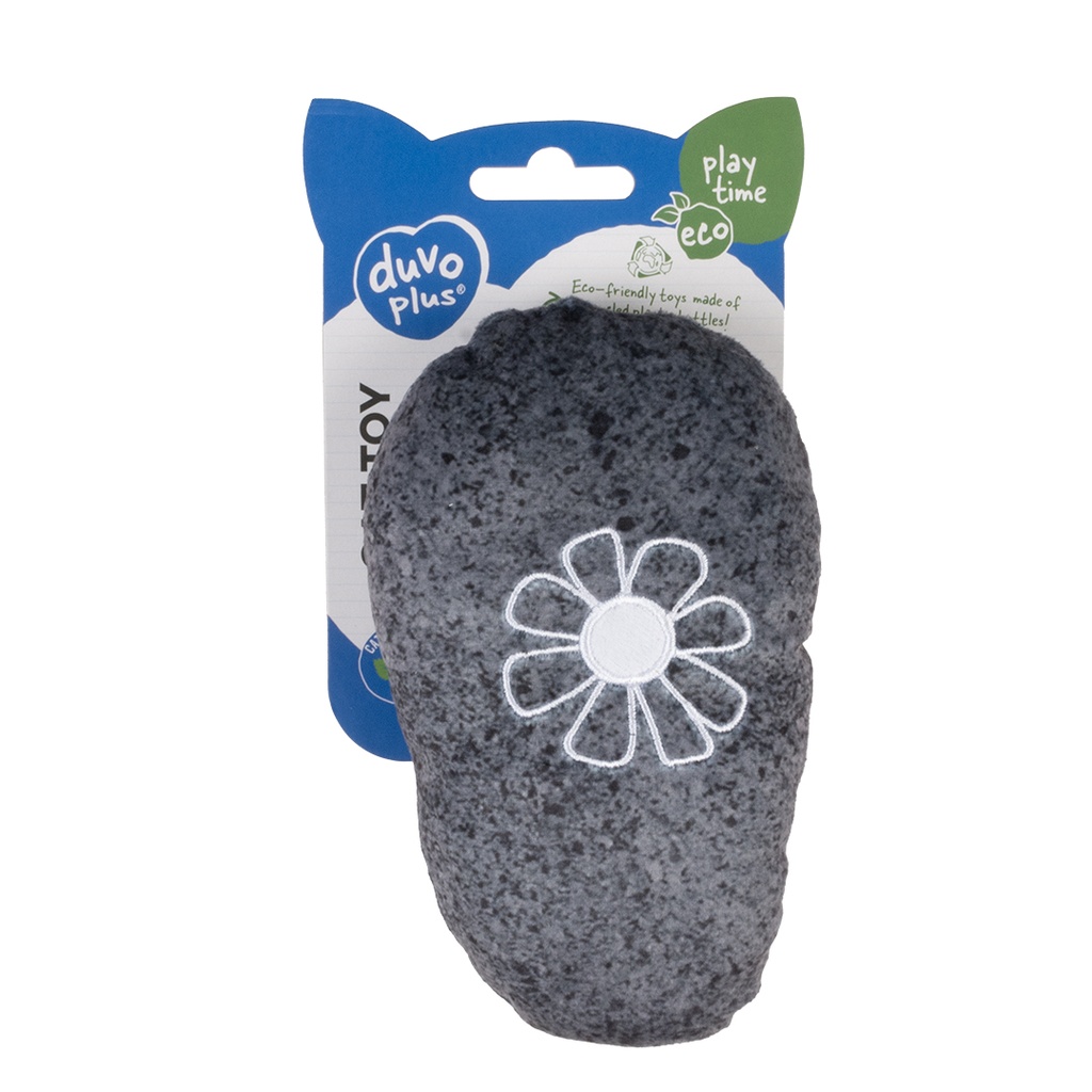 Duvo+ ECO Blossom Kicking Pillow & Catnip 20x11,5x5cm Grey