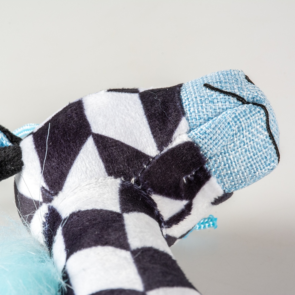 Duvo+ Plush Giraffe Retro Dog Toy 32x14x5cm Black/White