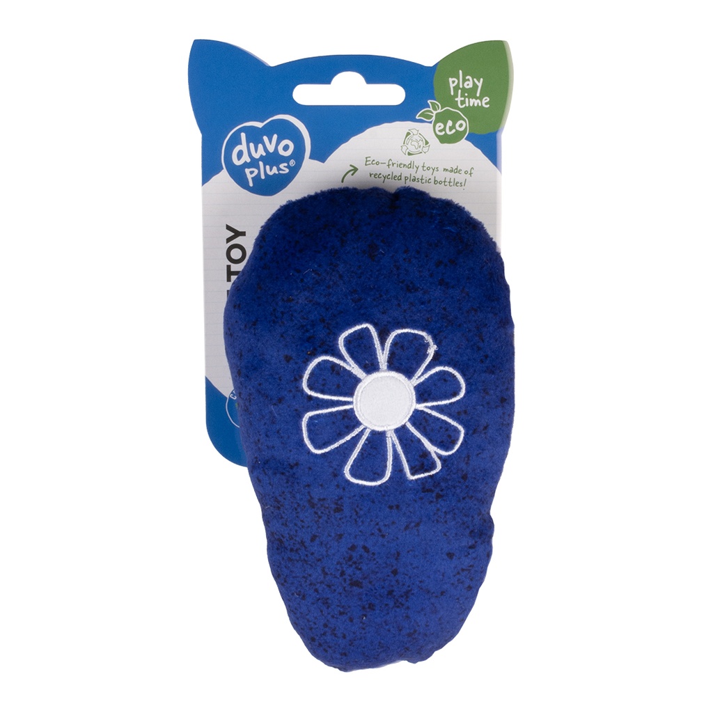 Duvo+ ECO Blossom Kicking Pillow & Catnip 20x11,5x5cm Blue