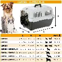 Ferplast Clipper 2 Cat And Small Dog Carrier
57 x 37 x H 36 cm (IATA Approved)