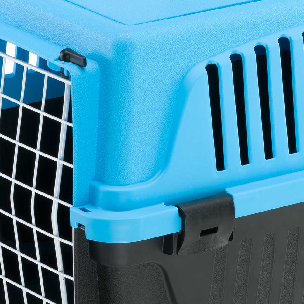 Ferplast ATLAS 10 EL Cat and Small Dog Carrier 32,5 x 48 x h 29 cm - Light Blue