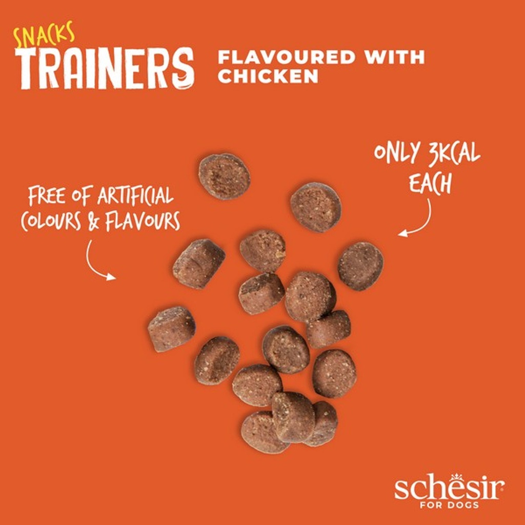 Schesir Dog Snacks Trainers Soft & Chewy 113g - Chicken