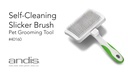 Andis Self Cleaning Slicker Brush - 9.5 x 2 x 5.75 inches