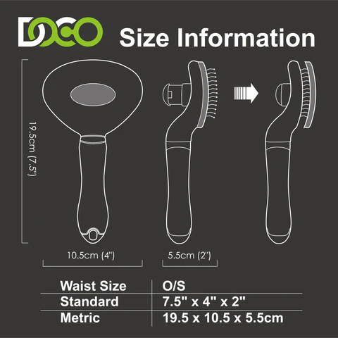 DOCO® One-Click Hair Removal Pet Brush - 19.5 x 10.5 x 5.5cm(O/S)