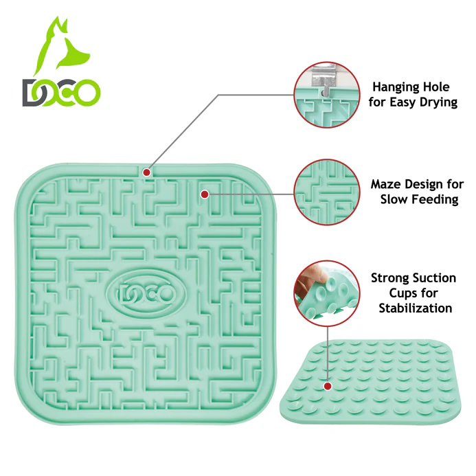 DOCO® Licking Mats for Dogs and Cats 20cm x 20cm(O/S) Wisteria