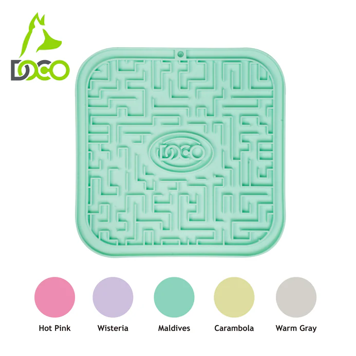 DOCO® Licking Mats for Dogs and Cats 20cm x 20cm(O/S) Maldives