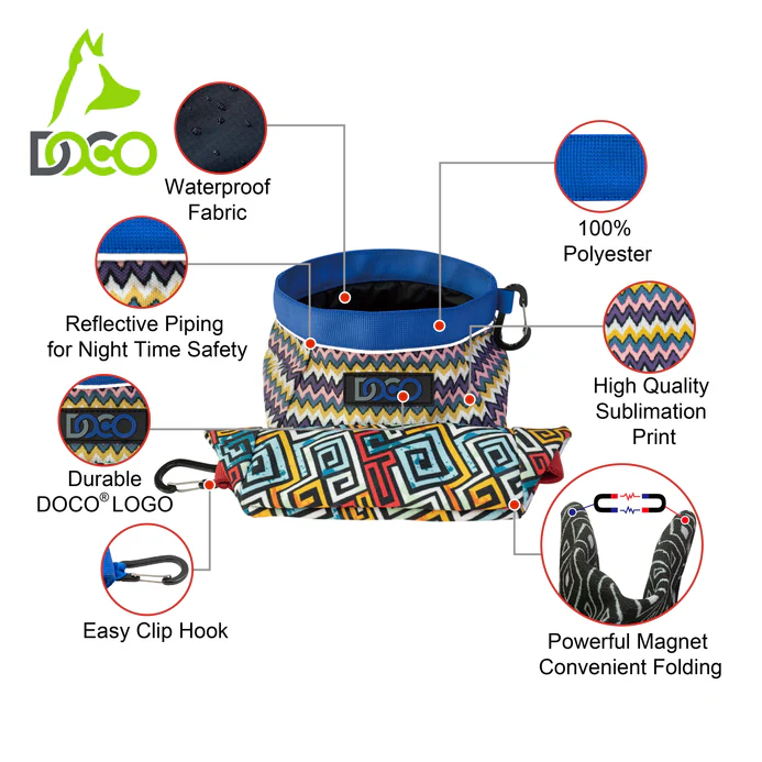 DOCO® Multifunctional Pet Bowl 1L(M) Honolulu