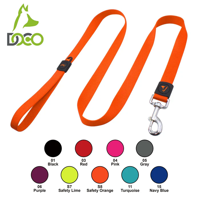 DOCO® Signature Nylon Leash - 4ft-1.0 x 120cm(XS)-Red