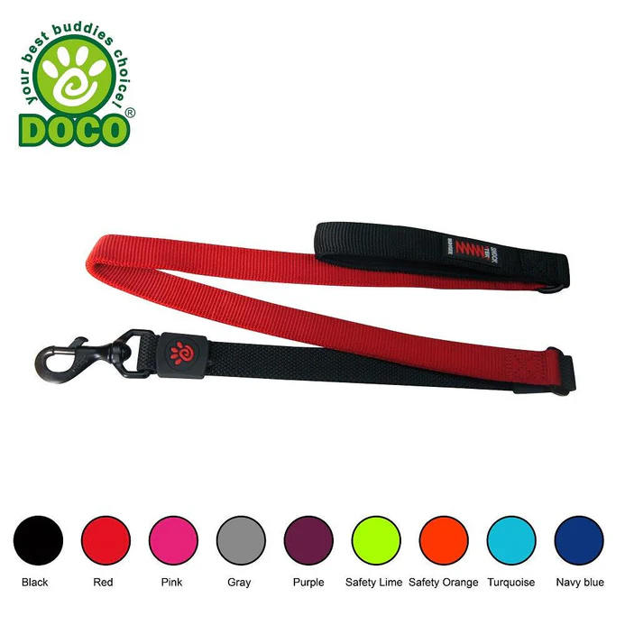 DOCO® Shock Absorbing BUNGEE Leash 4ft 2.5 x 120cm(L) Pink