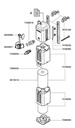 EHEIM shaft with bushings f. 1250/2252/2426