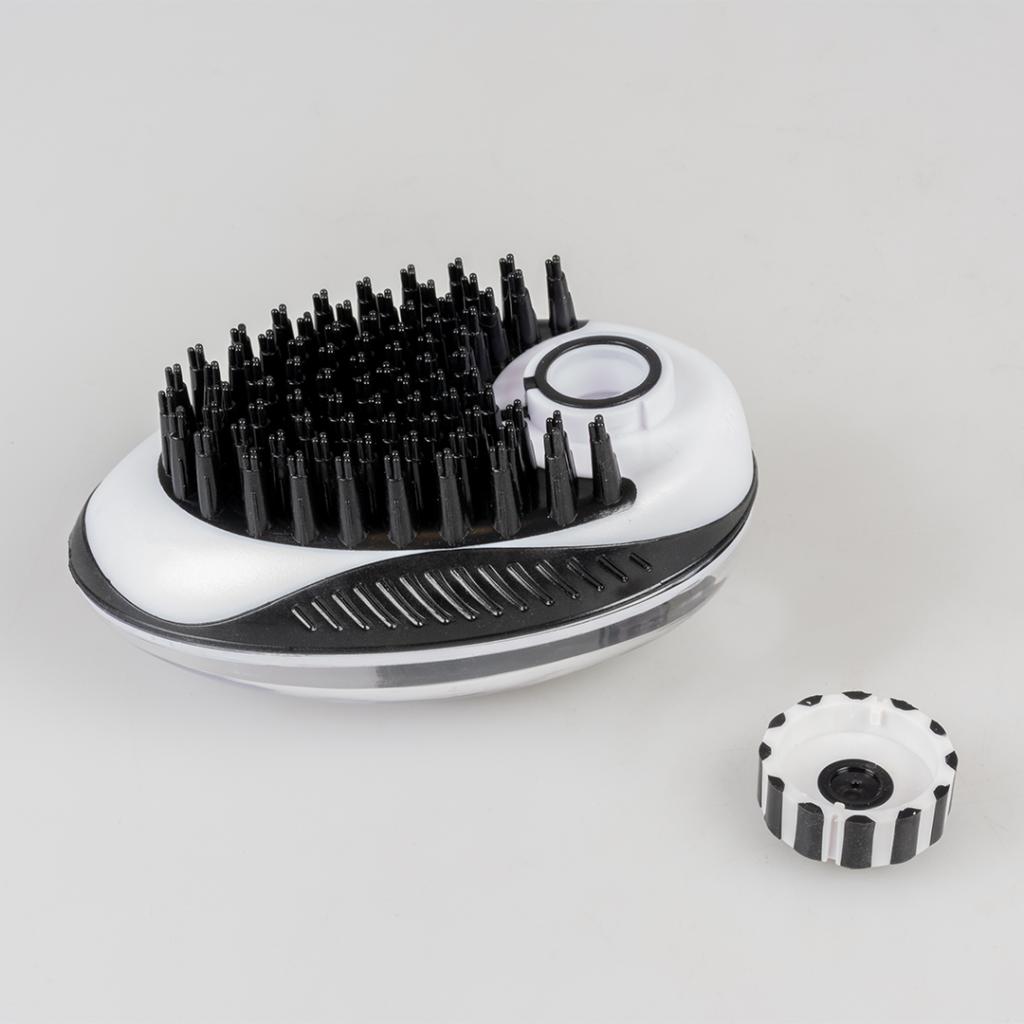 Duvo+ Shampoo And Massage Brush Black-11.5x7.5x6cm