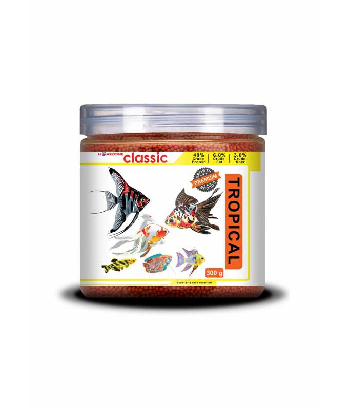 Horizone Classic Tropical Fish Food[Weight - 300g]