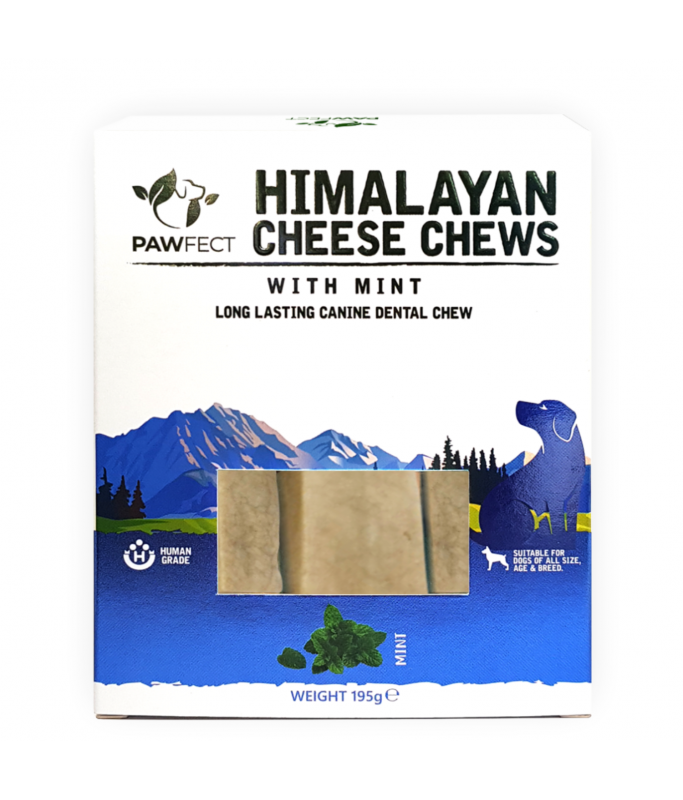 Pawfect Himalayan Cheese Chew Bar with Mint 195g (3x 65g)