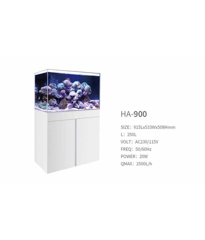 Boyu Marine Aquarium-White, Tank + Cabinet Set (Bottom Filtration System)[Dimension - 915x533x508cm]