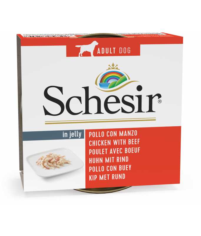 Schesir Dog Wet Food-Chicken Fillets With Beef[Weight - 150g]