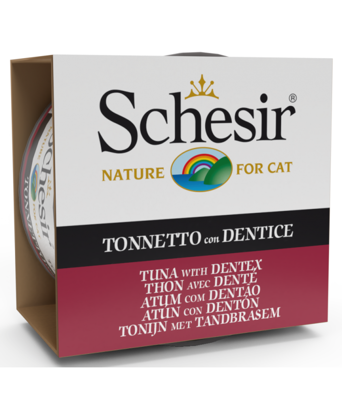 Schesir Cat Wet Food-Tuna With Dentex (Min Order 85g - 14pcs)[Weight - 85g]