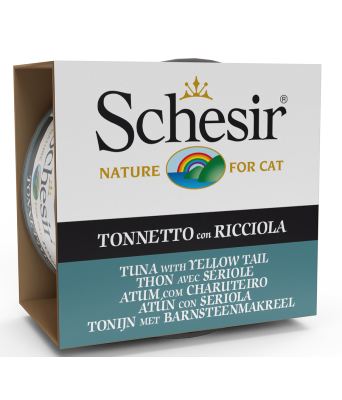 Schesir Cat Wet Food-Tuna With  Yellow Tail[Weight - 85g]