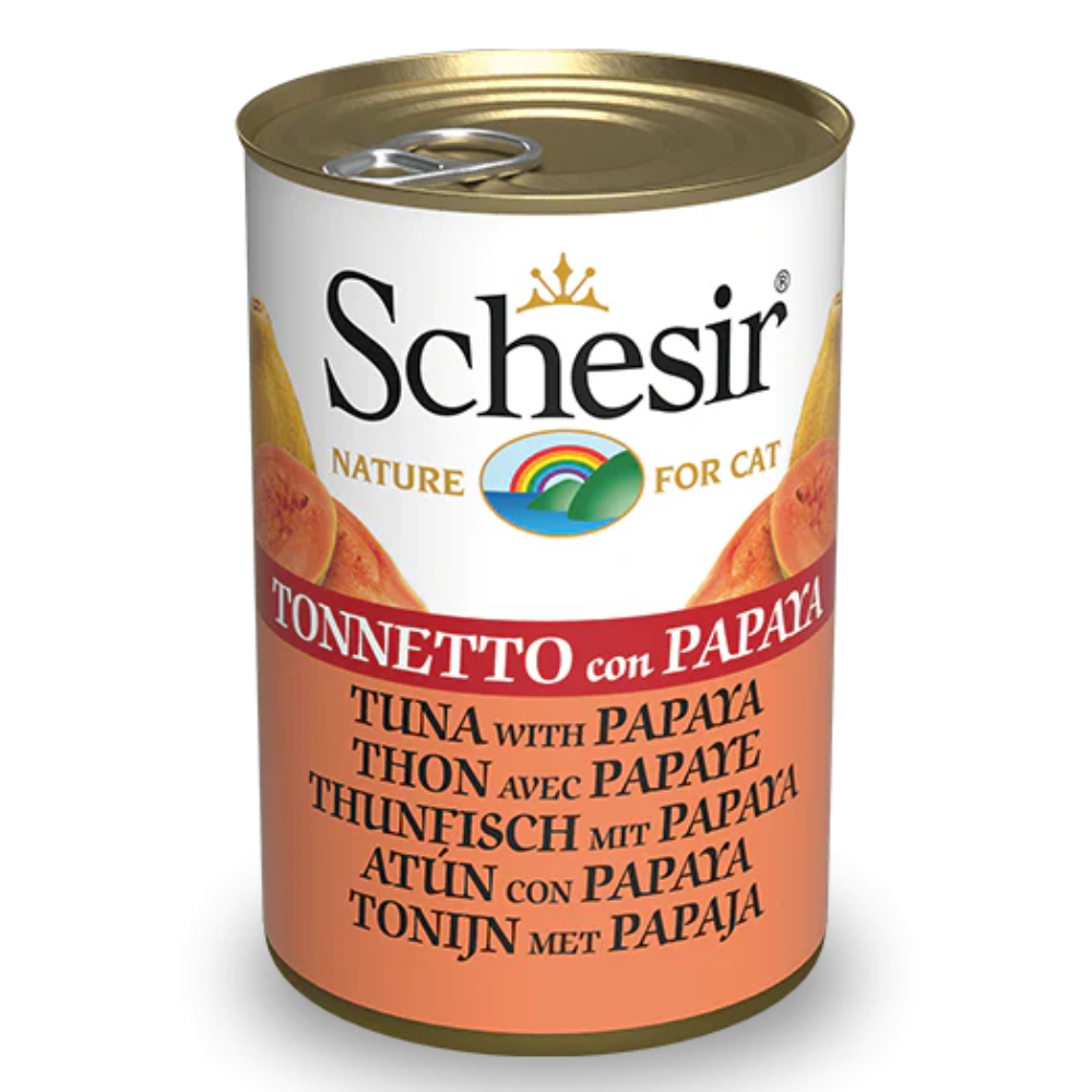 Schesir Cat Can-Wet Food Tuna with Papaya- (Min Order 140g - 24pcs)[Weight - 140g]