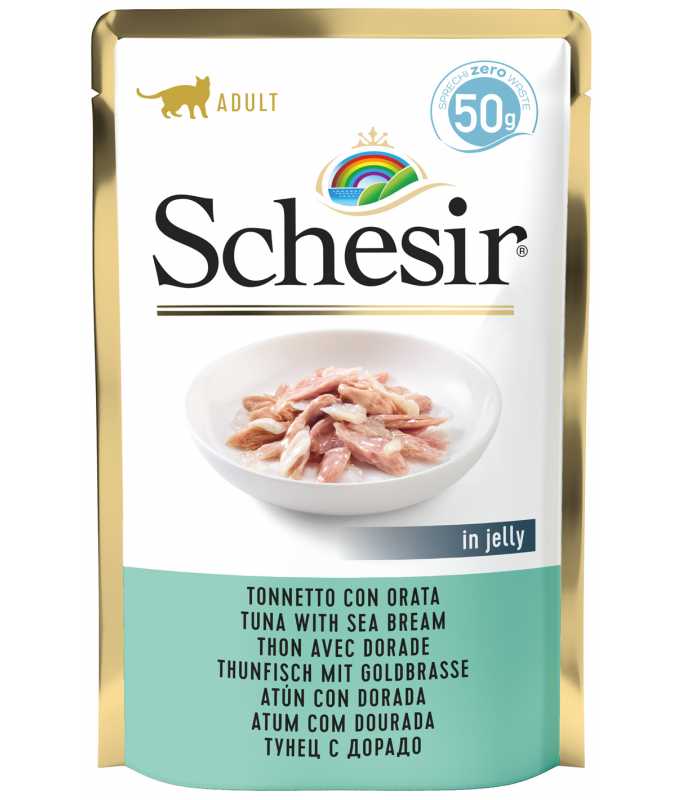 Schesir Cat Pouch-Wet Food Tuna with Seabream- (Min Order 50g - 30pcs)[Weight - 50g]