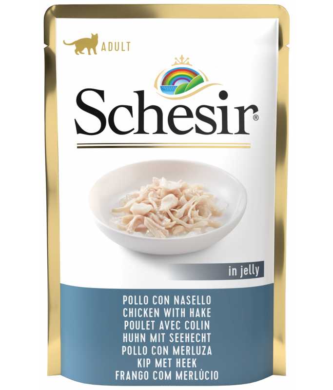 Schesir Cat Pouch Chicken with Cod 85g (Min Order 85g - 20pcs)[Weight - 85g]