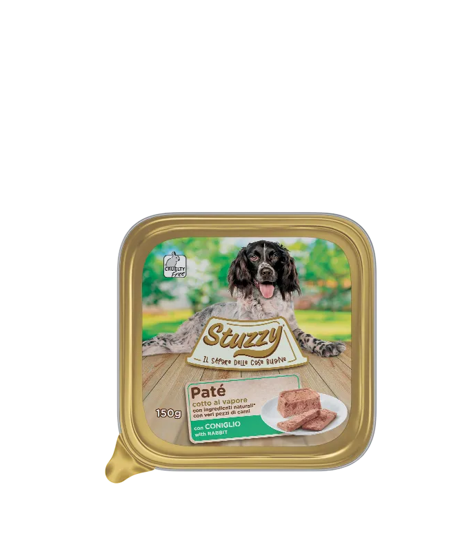 Stuzzy Classic Dog Paté with Rabbit 150g Alutray (Min Order 150g- 22pcs)[Weight - 150g]