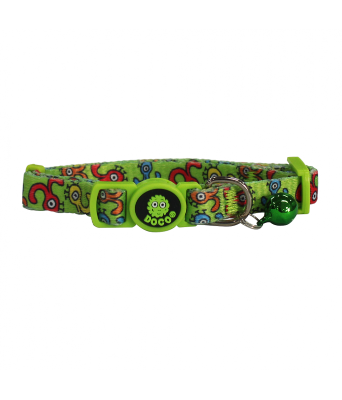 DOCO® LOCO Cat Collar Pattern Printed (DCAT002)[Texture - Green Monster]