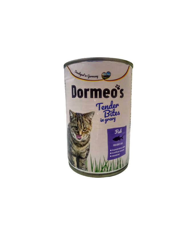 Dormeos Cat Wet Food Fish Tender Bites In Gravy - 415g[Weight - 415g]