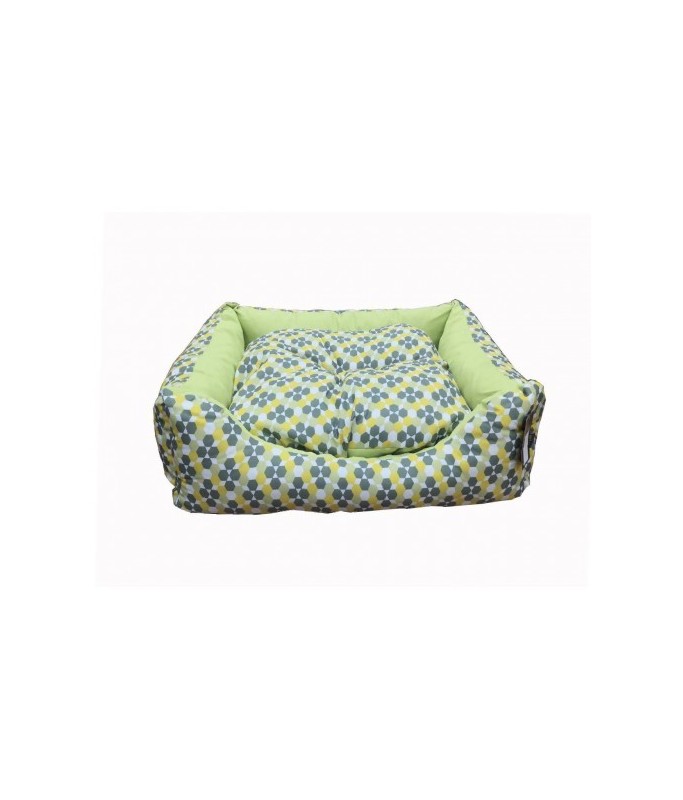 Empets Couch Bed Modern[Dimension - 90x75x22cm, Texture - Printed Green]