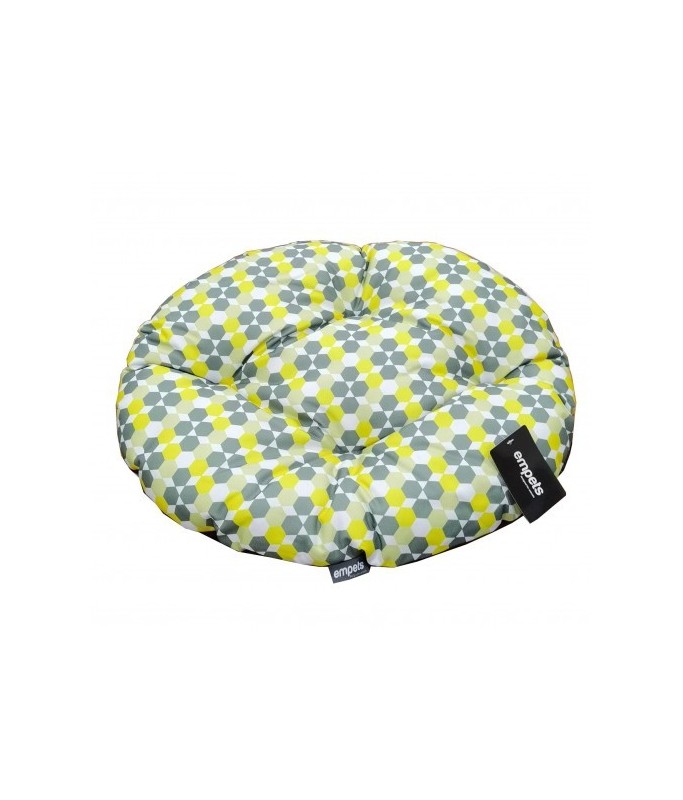 Empets Oval Cushion Modern[Dimension - 78x66cm, Texture - Printed Green]