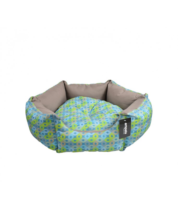 Empets Venus Bed Modern[Dimension - 45x45x19cm, Texture - Printed Green]