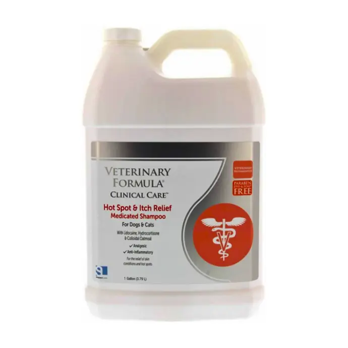 Synergy Labs Veterinary Formula Clinical Care Hot Spot & Itch Relief Medicated Shampoo For Dogs & Cats[Volume - 3.79 L]