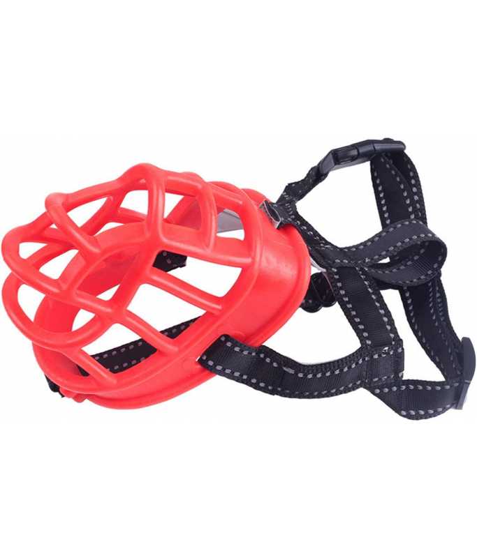 Golden Panda Silicone Muzzle, Red[Size - S]