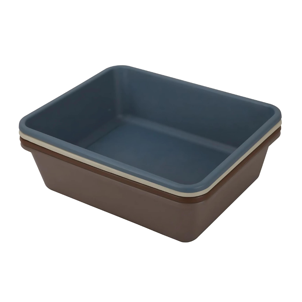 Pet Mode Plastic Cat Litter Tray[Dimension - 46.5 x 38 x 13cm, Size - L]