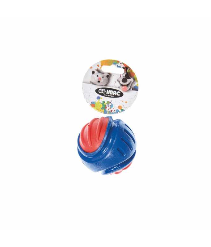 Imac Dual Colour TPR Ball with Squeaker Small, Ø7,6cm