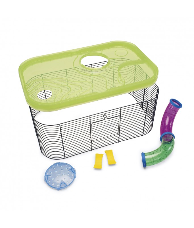 IMAC KIT FANTASY- Cage for Hamsters[Dimension - 56x36x23cm]