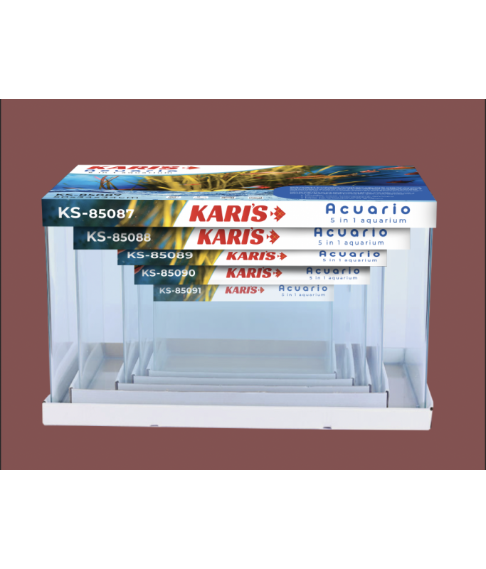 Karis 5 in 1 Aquarium- 50x34x34cm (Maximum)