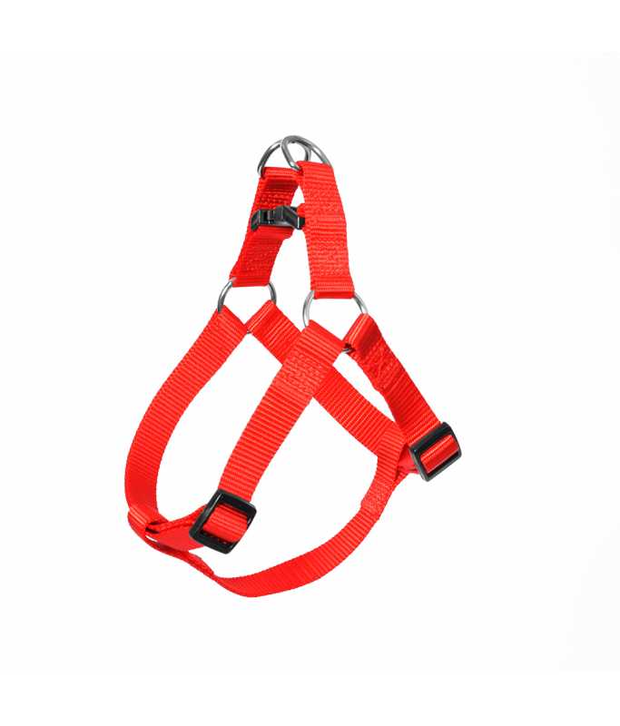 Duvo+ Nylon Step In Harness, Red[Dimension - 65-80cm x 25mm]